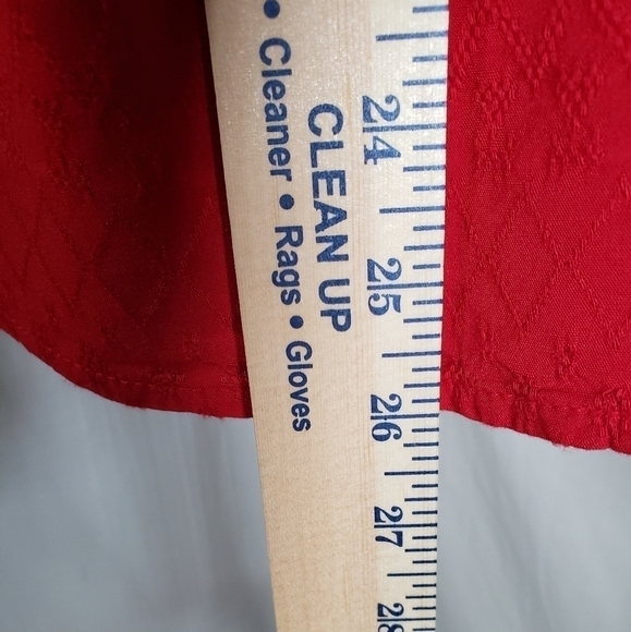 Style & Co Red Loose fitted Blouse Sz XL - Picture 9 of 10